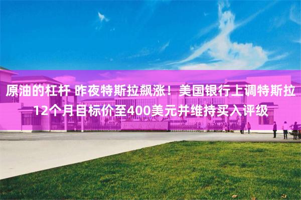 原油的杠杆 昨夜特斯拉飙涨！美国银行上调特斯拉12个月目标价至400美元并维持买入评级