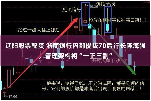 辽阳股票配资 浙商银行内部提拔70后行长陈海强，管理架构将“一正三副”