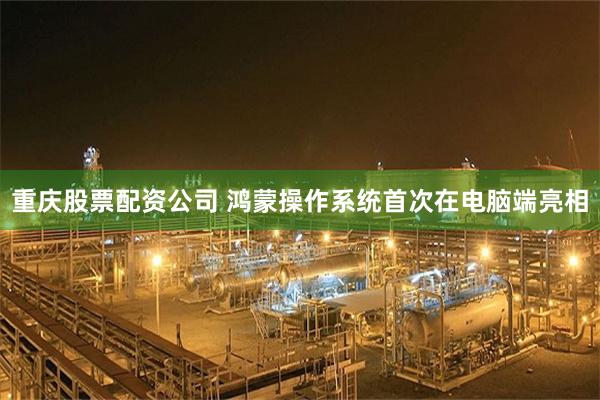 重庆股票配资公司 鸿蒙操作系统首次在电脑端亮相